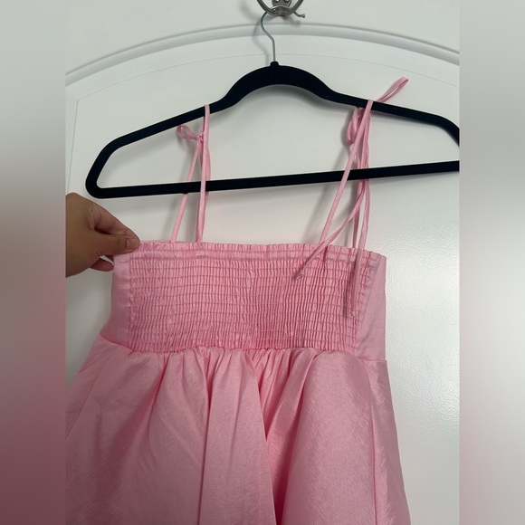 Show Me Your MuMu Meet Cute Pink Tiered Mini Dress size small NWOT - Picture 9 of 10